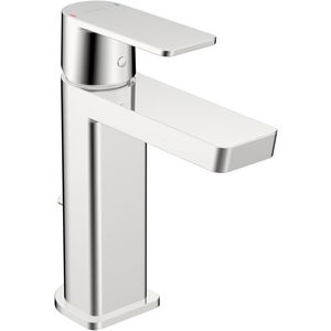 Stella wastafelmengkraan chroom sprong 106mm flex aansluiting incl. waste-inrichting