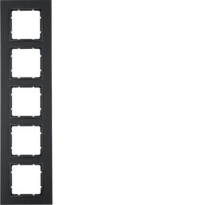 Afdekraam 5-v berker B.7 antraciet mat