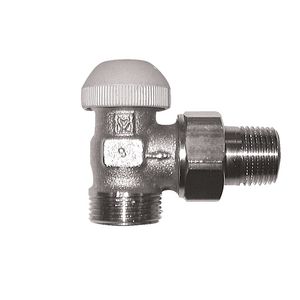 Thermostatische afsluiter TS90 haaks 1/2 bu. G3/4 VVE=20