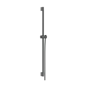 Unica Glijstang Pulsify S 90cm met schuifschuif en Isiflex doucheslang 160cm Brushed Black Chrome