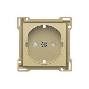 Afwerkingsset stopcontact randaarde/besch.afsl. gold