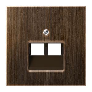 Afdekking UAE 2v. LS messing antiek