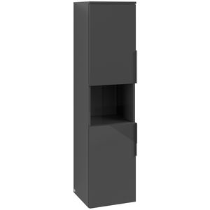 Hoge kast ARCHITECTURA 350x1400x346mm Grey B89700VT greep alu. glans