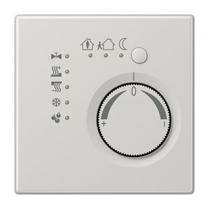 Ruimtethermostaat + 4 bin LS lichtgrijs KNX VVE=10
