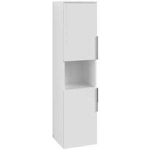 Hoge kast ARCHITECTURA 350x1400x346mm White B89700VS greep alu. glans
