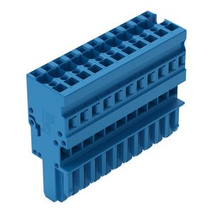 1-draads female steker CAGE CLAMP 4mm² blauw VVE=20