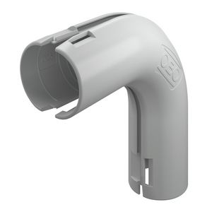 Quick-Pipe bocht 90° M25 licht grijs RAL7035 VVE=5