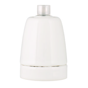 Lamphouder porselein E27 wit