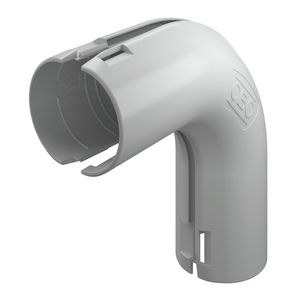 Quick-Pipe bocht 90° M32 licht grijs RAL7035 VVE=5