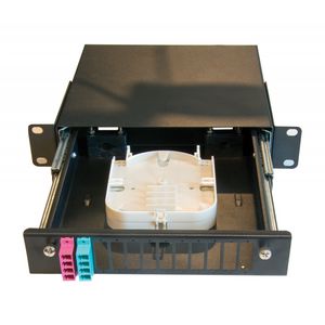 SPLICE BOX 10 Inch Fixed panel for 12 x duplex SC 1HU