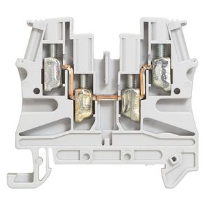 Rijgklem 2 in/2 uit 4mm² grijs Viking 3 VVE=25