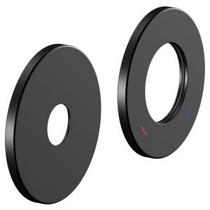 Rozetset past op 53916 rond/85mm zwart mat