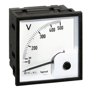 Voltmeter inbouw 0-500Vac