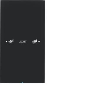 Tastsensor KNX-touch geconfig. 1-v berker R.3 glas zwart