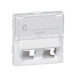 Keystone adapter 2V 2 modulen hoek Mosaic VVE=10