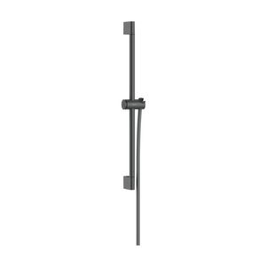 Unica Glijstang Pulsify S 65cm met schuifschuif en Isiflex doucheslang 160cm Brushed Black Chrome