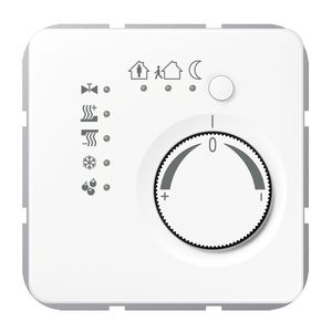 Ruimtethermostaat + 4 bin CD alpinwit KNX