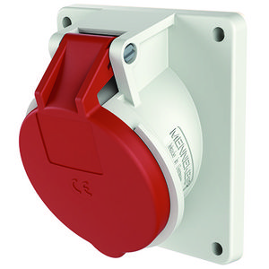 Inbouwwandcontactdoos 32A 5-polig  6H 400V IP44 HW/VN
