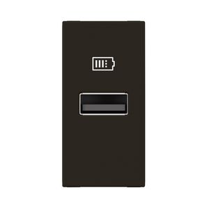USB lader A 15W 1 module zwart Mosaic VVE=10