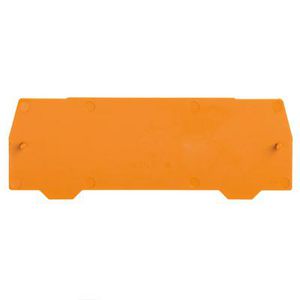 Afsluit- eindplaat oranje h:105.8mm b:2mm V-0 VVE=20