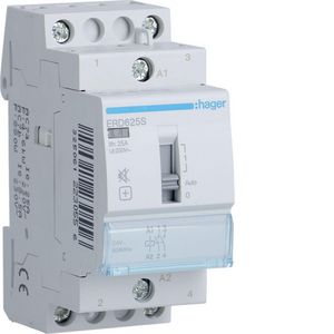 Magneetschakelaar 25A handbediening 2 geruisarm 24V AC 50