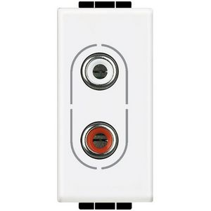 RCA dubbel wit 1 module Livinglight