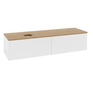 Wastafelonderkast Antao 1600x360x500mm White Matt Lacquer K37011MT