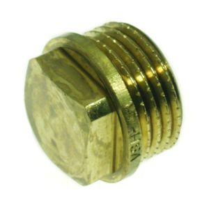 Messing DZR (DeZincification Resistant) plug 3/8"bt.