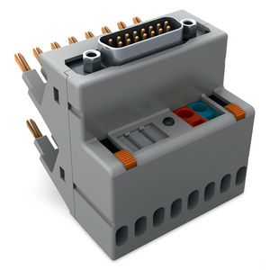 Interface Adapter 15-polig Ingang positief schakelend Wago