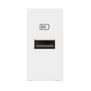 USB lader A 15W 1 module wit Mosaic