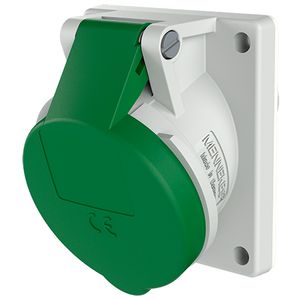 Inbouwwandcontactdoos 16A 3-polig  10H 50V 100-300Hz IP44