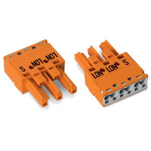 Female 3-polig Cod. R oranje 770-1343 VVE=100