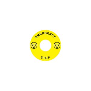 Noodstopssticker opening Ex9P1 H cirkel 60mm Ex9P1 H S6EN