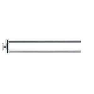 Handdoekhouder 45 cm Karree double, Chroom
