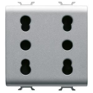 ITALIAANSE STANDAARD DUBBELE WCD 250 Vac-2X2P+ VVE=6