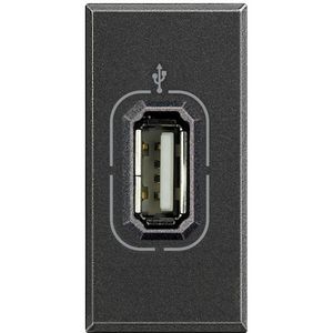 USB antraciet 1 module Axolute