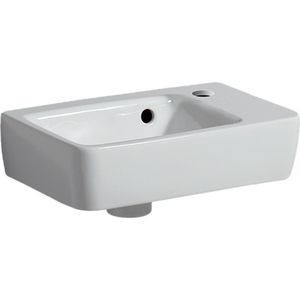 Renova Plan fontein 36x25cm kraangat re met overloop wit Keratect