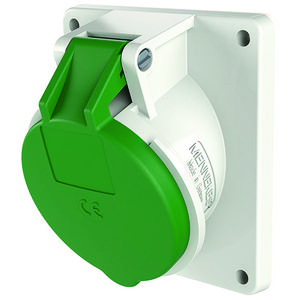 Inbouwwandcontactdoos 16A 4-polig  10H 50V 100Hz IP44 TWIN