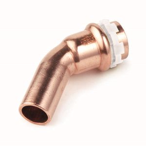 Insteekbocht 45° Solar SudoPress Koper pers x spie 18x18mm SPS5040V VVE=10