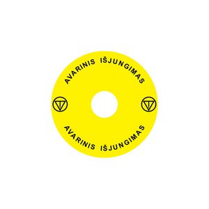 Noodstopssticker opening Ex9P1 H cirkel 90mm Ex9P1 H S9LT