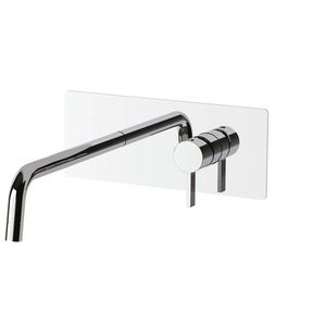 Inbouw wastafelkraan FOX +uitloop 248mm muurplaat 250x100 FOX106CR