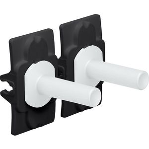 Toggle set tweevoudige schakelfuncties steel white coated