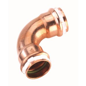 Bochtkoppeling 90° Solar SudoPress Koper FF 18x18mm SPS5002V VVE=10