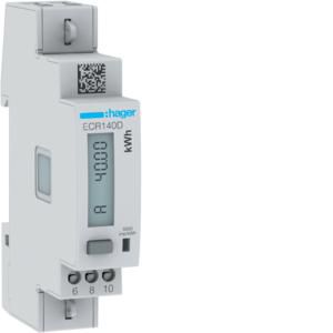 Elektriciteitsmeter kWh 1-fase direct 40A 1 mod. Modbus MID