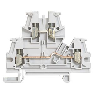 Rijgklem 2 etages 4mm² grijs Viking 3 VVE=60