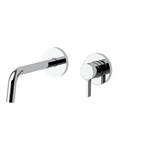 Inbouw wastafelkraan FOX +uitloop 178mm 2 ronde rozetten diam.70 FOX105CR70