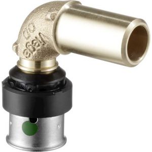 Insteekknie SMARTPRESS 20x22mm spie-eind brons 6793