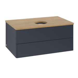 Wastafelonderkast Antao 800x360x500mm Mid.Blue Matt Lacquer K19011HG
