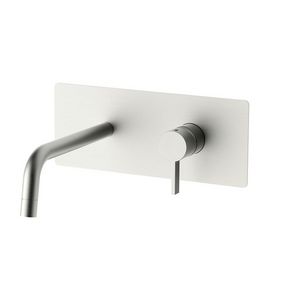 Inbouw wastafelkraan FOX +uitloop 123mm muurplaat 250x100 FOX104ST