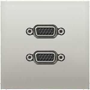Afdekking edelstaal voor 2xVGA LS